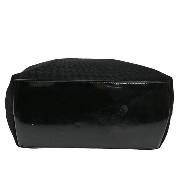 GUCCI Logo GG Pattern Hobo Shoulder Bag Nylon Leather Black SHW Italy - Picture 6 of 16